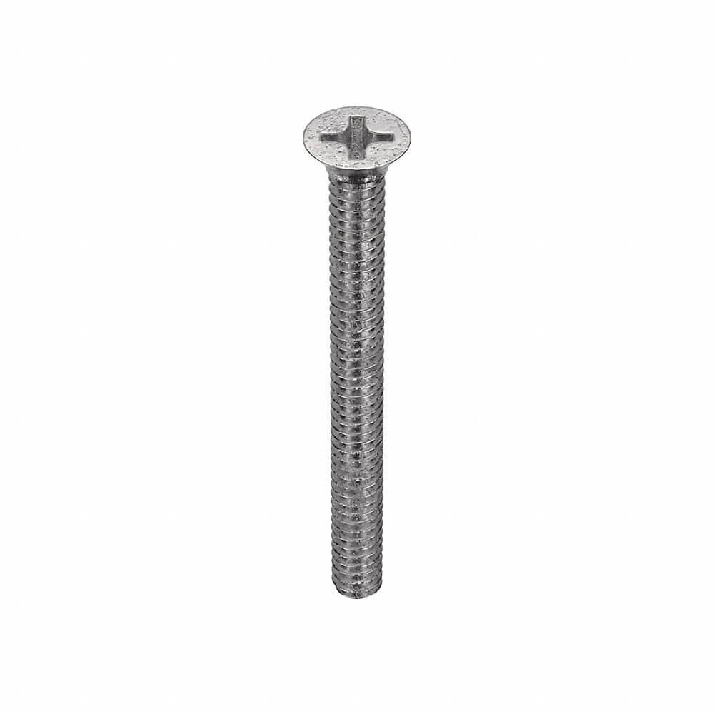 APPROVED VENDOR U51300.013.0150 Machine Screw Flat Stainless Steel 6-32 X 1 1/2L, 100PK | AB8WXV 2AB12