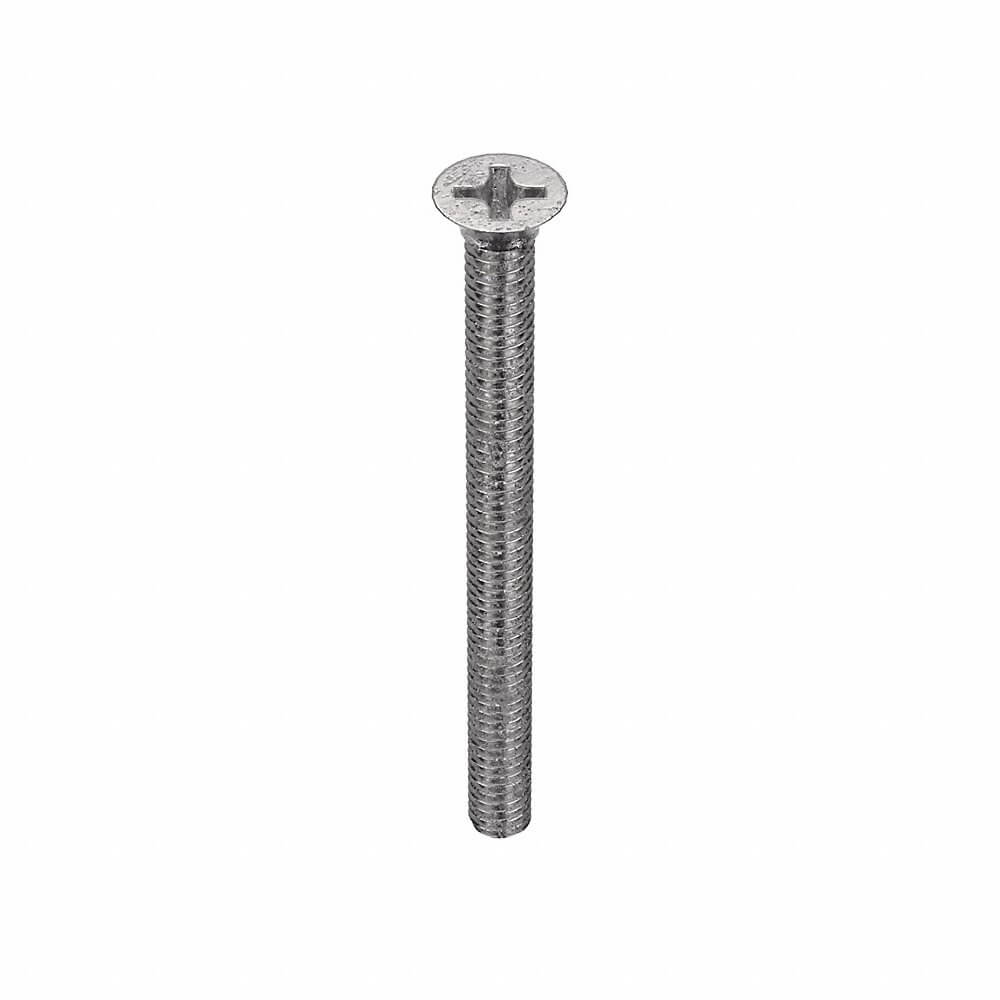 APPROVED VENDOR U51300.016.0200 Machine Screw Flat Stainless Steel 8-32 X 2 L, 100PK | AB8WYM 2AB47