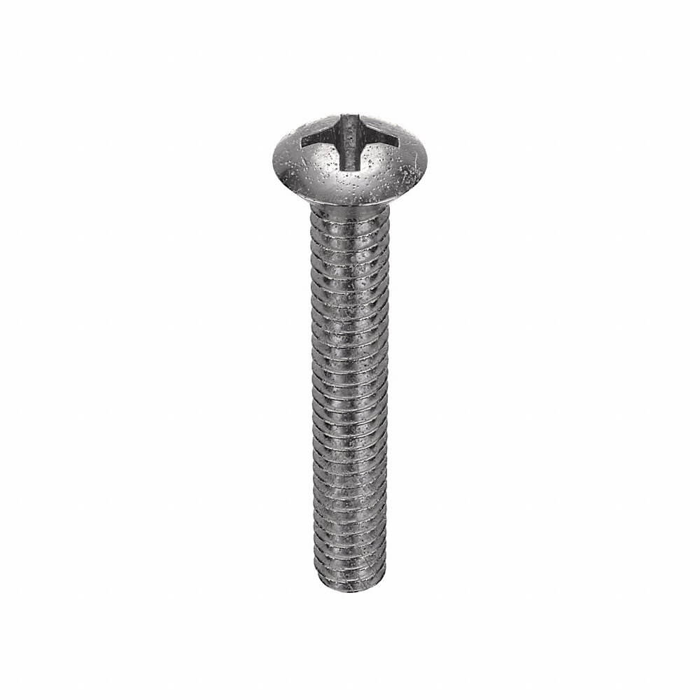 APPROVED VENDOR U51320.019.0125 Machine Screw Oval 10-24 X 1 1/4 L, 100PK | AB9CKG 2BE48