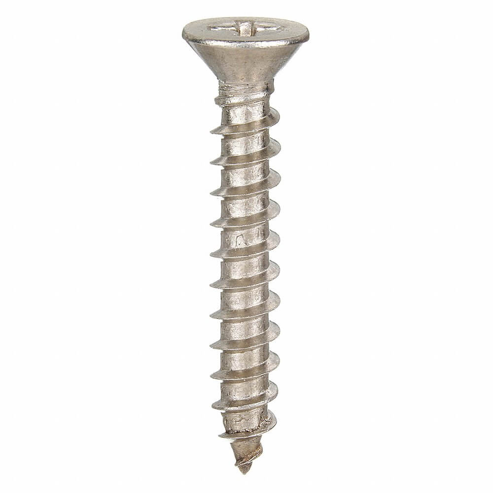 APPROVED VENDOR U51680.019.0125 Sheet Screw Flat #10 1 1/4 L, 100PK | AB3YKK 1WA33
