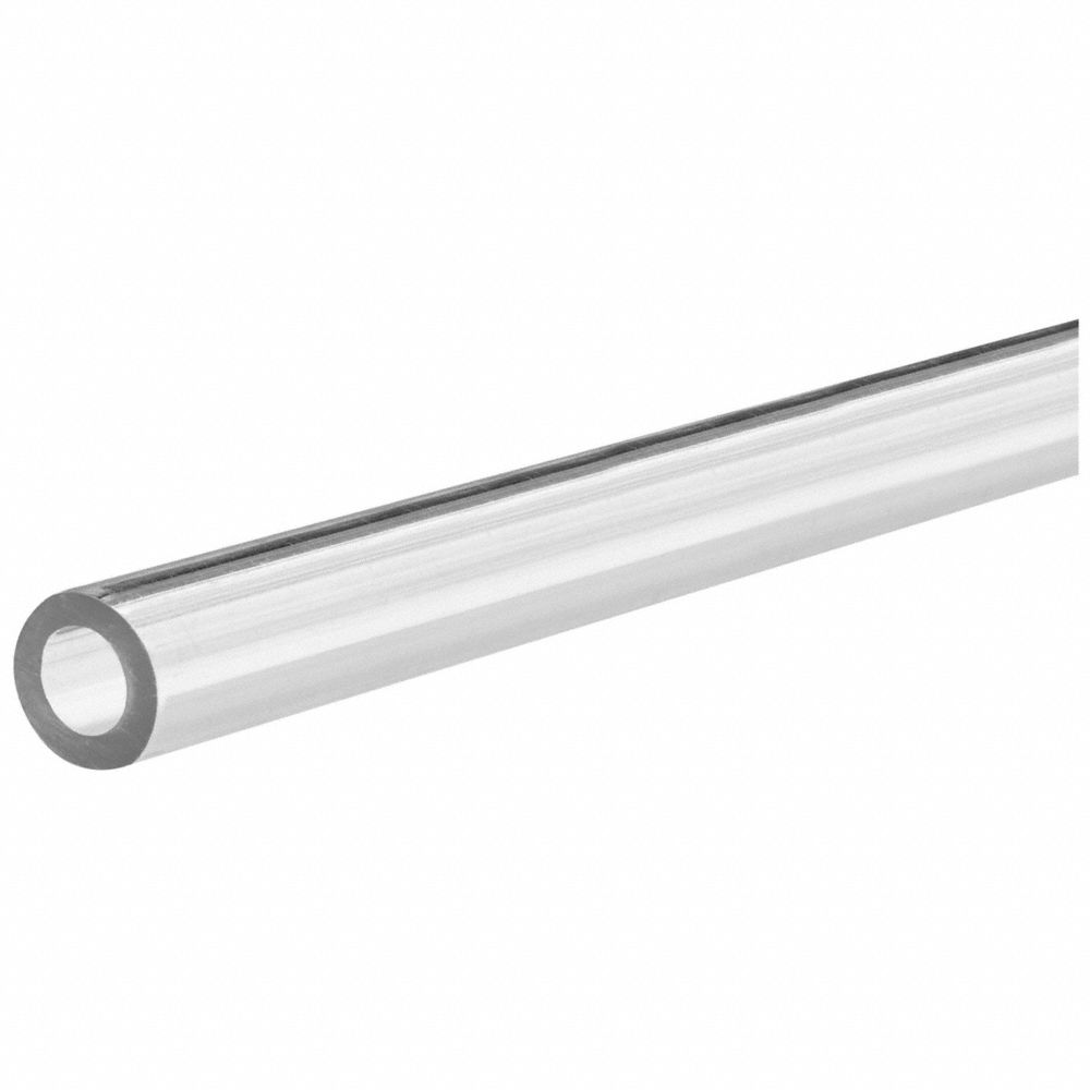 Tubing, Silicone, 3/4 Inch ID, 1 Inch OD, 5 ft Lg, White, Not Reinforced