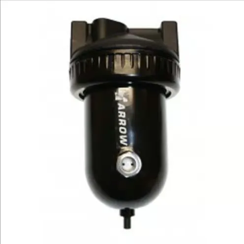 Arrow Pneumatics F405-06 Oil Removing Filter, High Flow, 0.9 Micron, 3/4 NPT, 29 oz., Metal Bowl Without Sight | CJ4ZNG