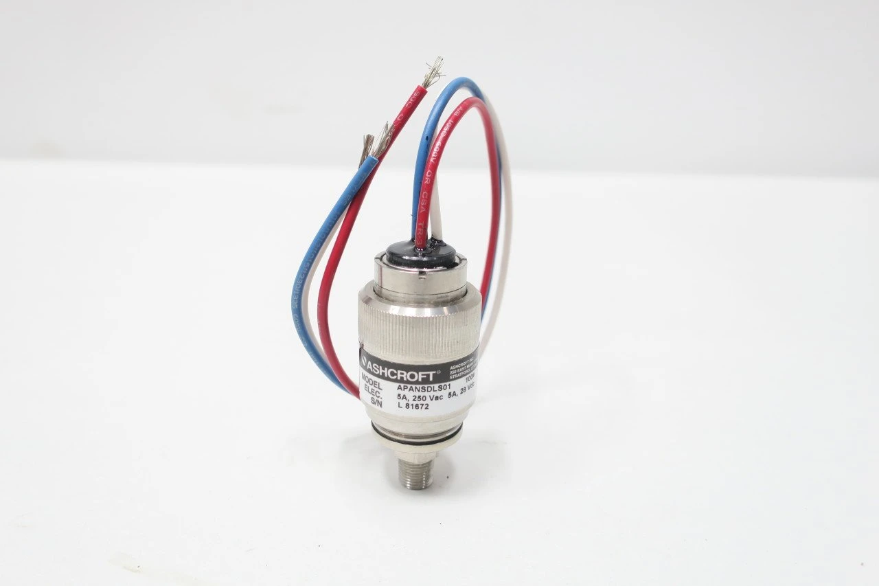 Pressure Switch, 10 - 100 PSI, 250 V-AC, 28 V-DC