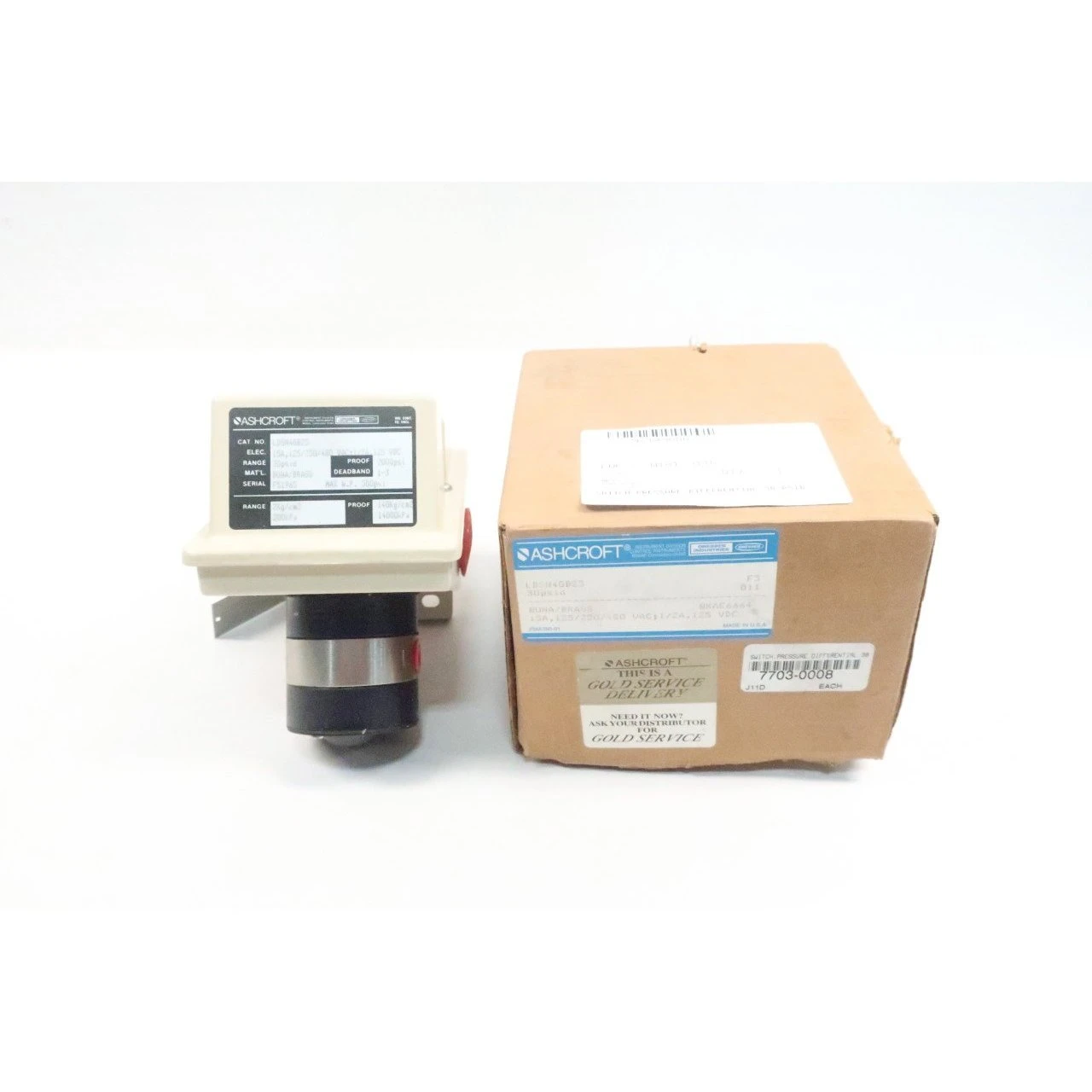 Pressure Switch, 30 PSI 125/250/480V-Ac