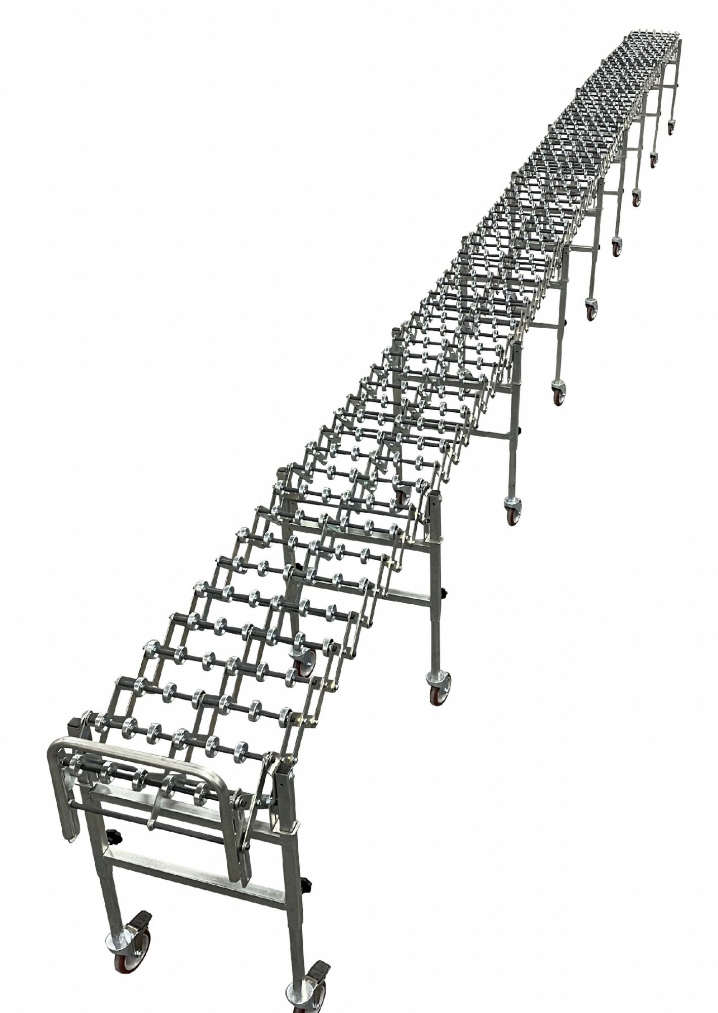 Skate Wheel Conveyor, 300 lb/ft, Heavy Duty, Steel
