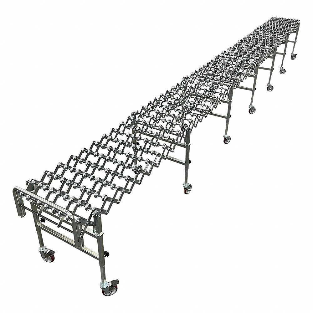 Skate Wheel Conveyor, 300 lb/ft, Heavy Duty, Steel