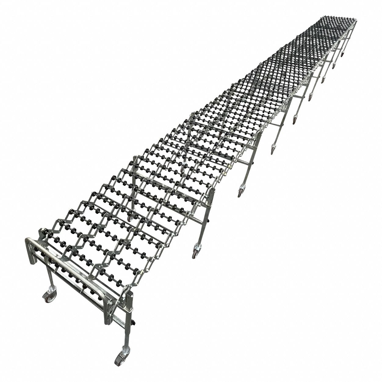 Skate Wheel Conveyor, 300 lb/ft, Heavy Duty, Steel