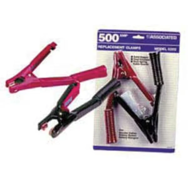 Heavy Duty Clamp, 500A, Red/Black, PR