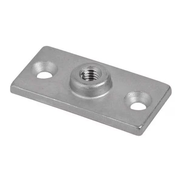 Split Ring Mounting Plate, 316 SS, 3/8 Inch