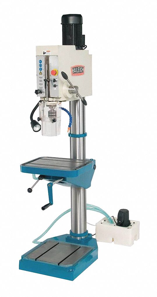 BAILEIGH INDUSTRIAL DP-1500G Floor Drill Press, Geared Head, Variable, 108 RPM 1, 800 RPM, 26 Inch Swing, 9 A | CN9AVR 31XU89