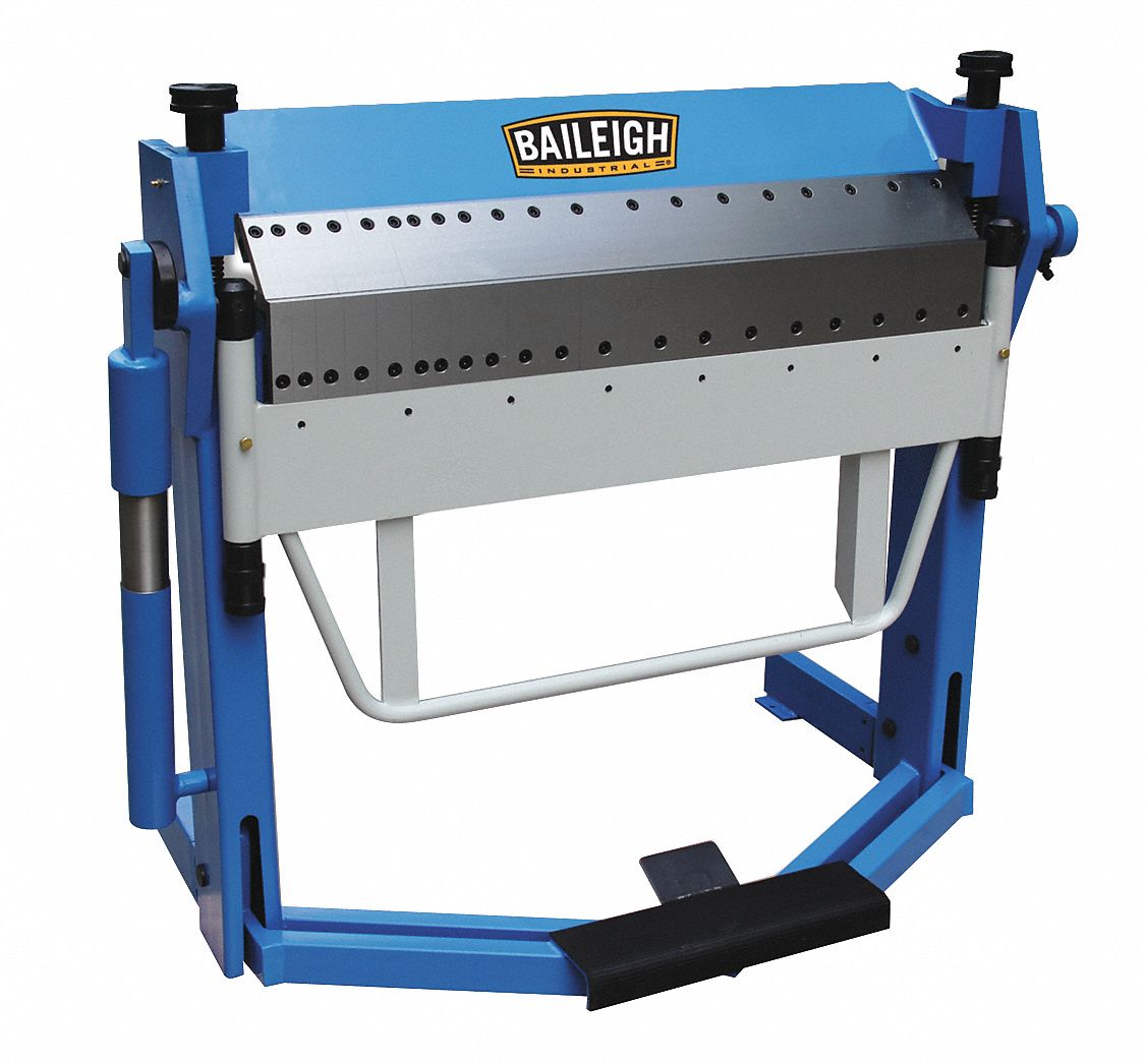 BAILEIGH INDUSTRIAL BB-5016F-DS Sheet Metal Brake, Hand Lever, Top And Bottom Edge Actuation + Finger | CN9AZU 45AW33