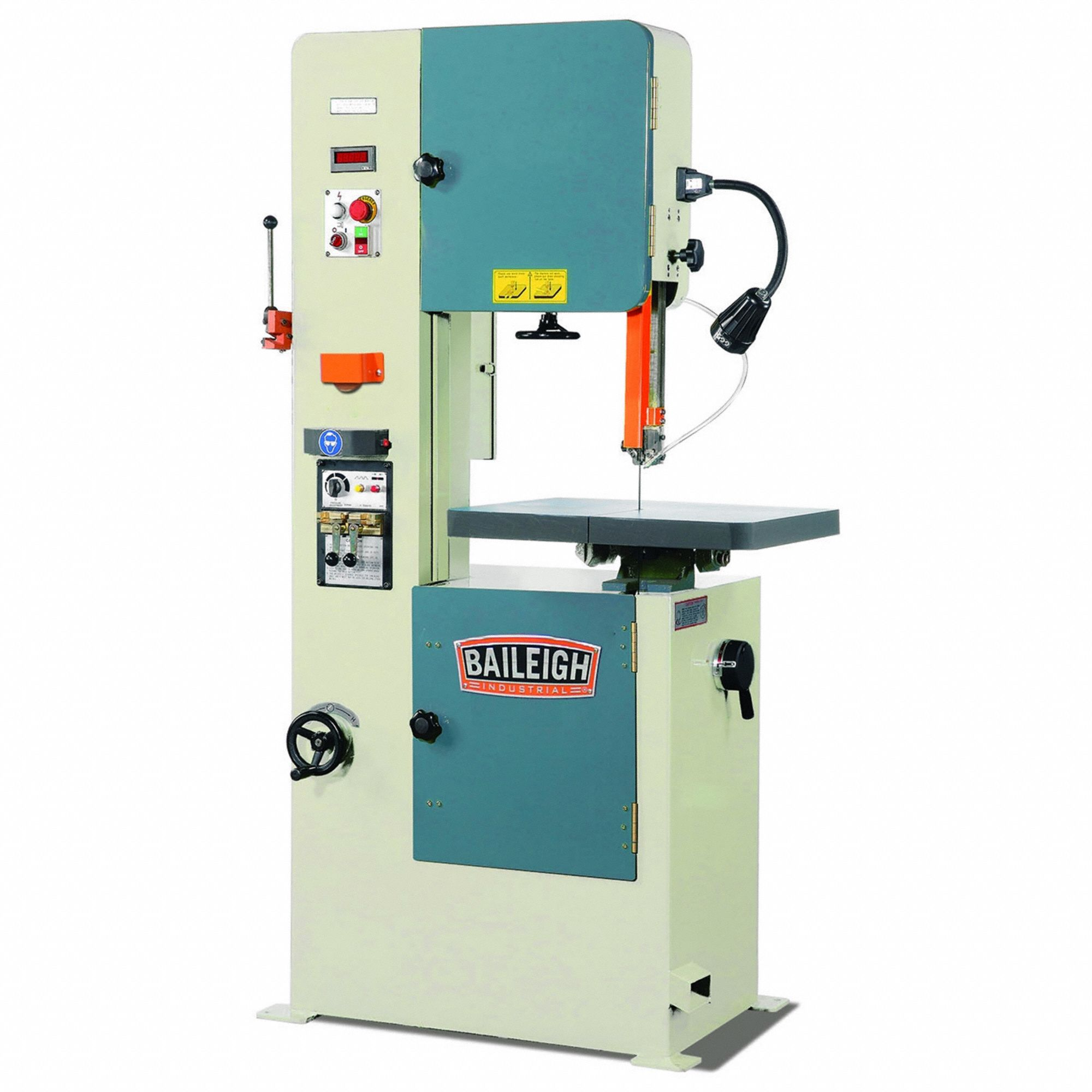BAILEIGH INDUSTRIAL BSV-20VS-V2 Band Saw, 19 5/8 Inch Throat Dp - Vertical, 70 to 1700, 15 Deg Left to 45 Deg Right | CN9APD 797W21