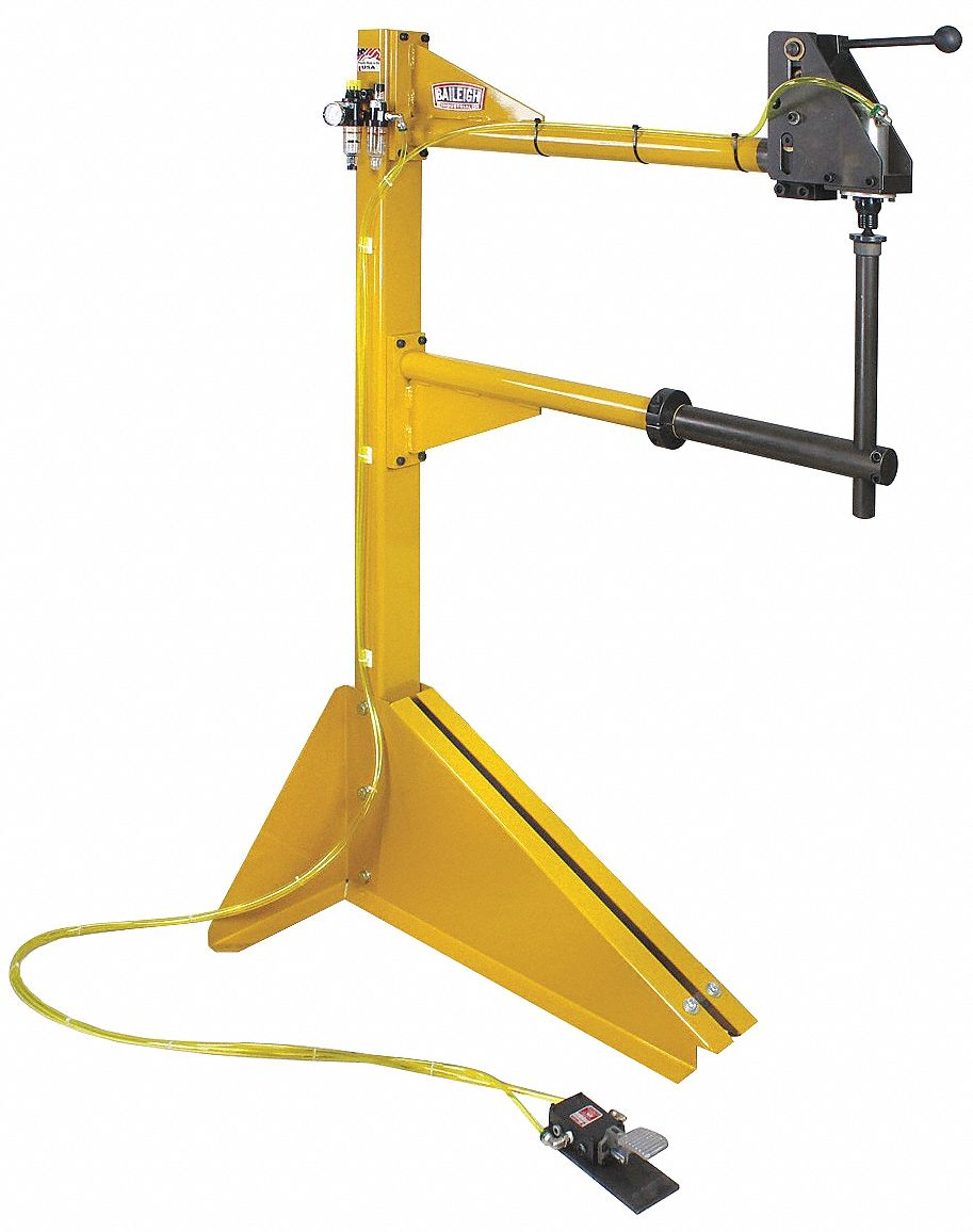 BAILEIGH INDUSTRIAL BA9-MEPH36A Planishing Hammer, Flat/Radius, 36 Inch Size Throat Dp, 3, 200 bpm Max. Blows per Minute | CN9AWD 36HZ37