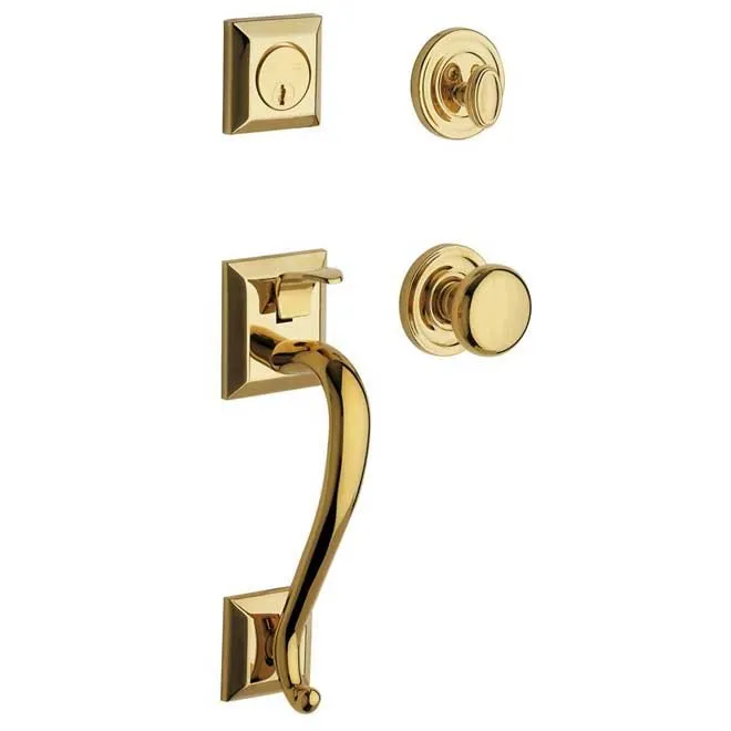 BALDWIN ESTATE 85320.003.DBLC Double Cylinder Entry Handlesets Lifetime Brass | CY7WKC