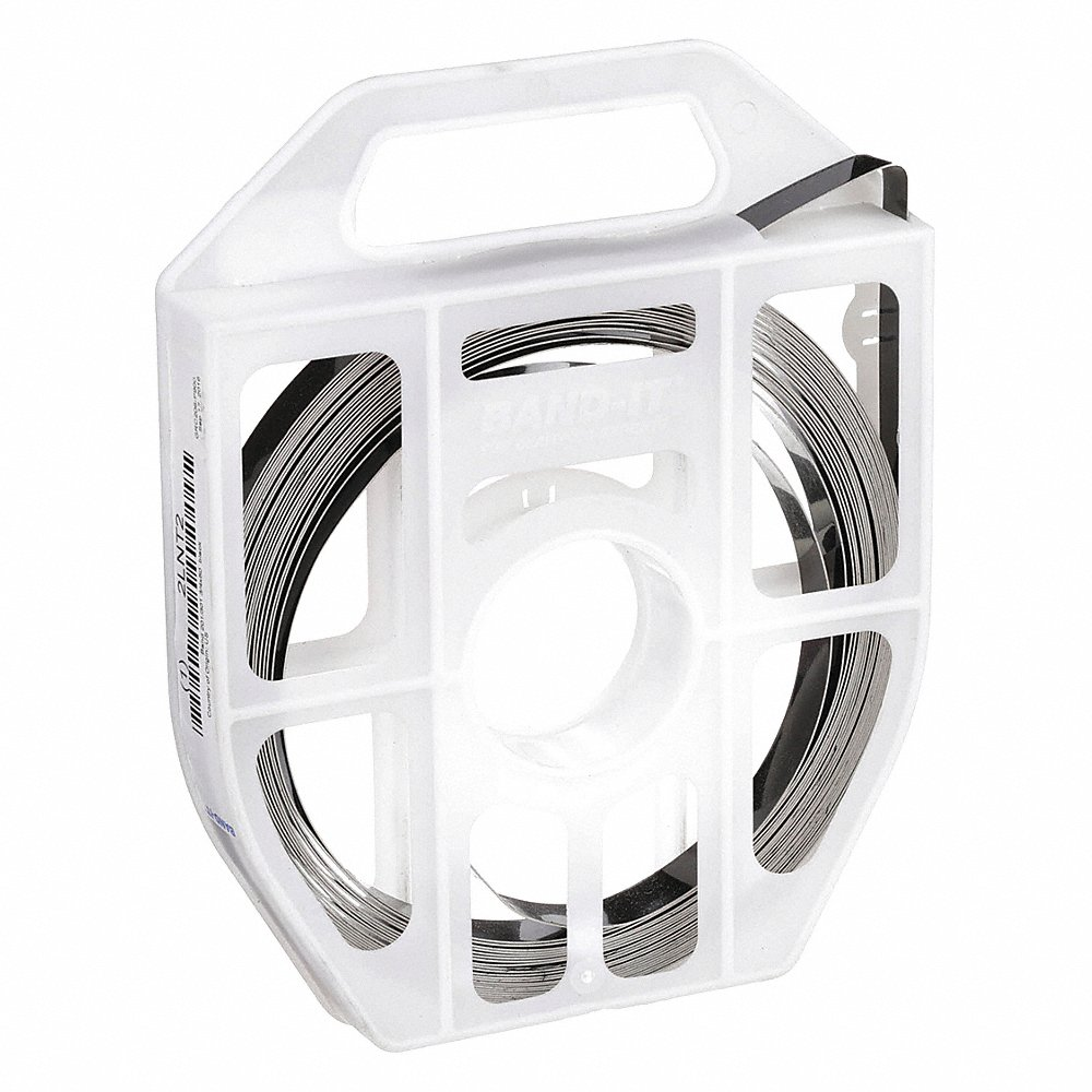 Stainless Steel Band, 0.025 inch Thickness, 50 ft Length, Ribbon