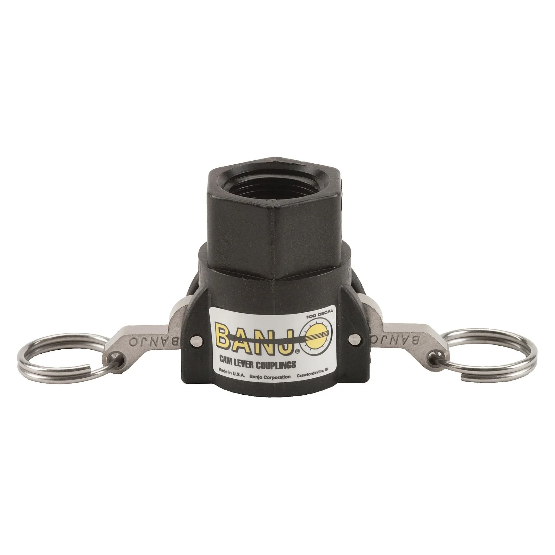 BANJO FITTINGS 075D Coupler 3/4 x 3/4 Inch, 125 Psi Polypropylene | AA9KML 1DPJ3