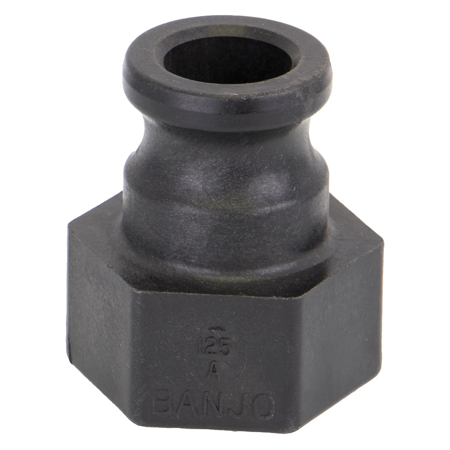 BANJO FITTINGS 125A Adapter, Cam and Groove, 1 Inch Male Adapter x 1-1/4 Female NPT, Polypropylene | AA9KMZ 1DPK6