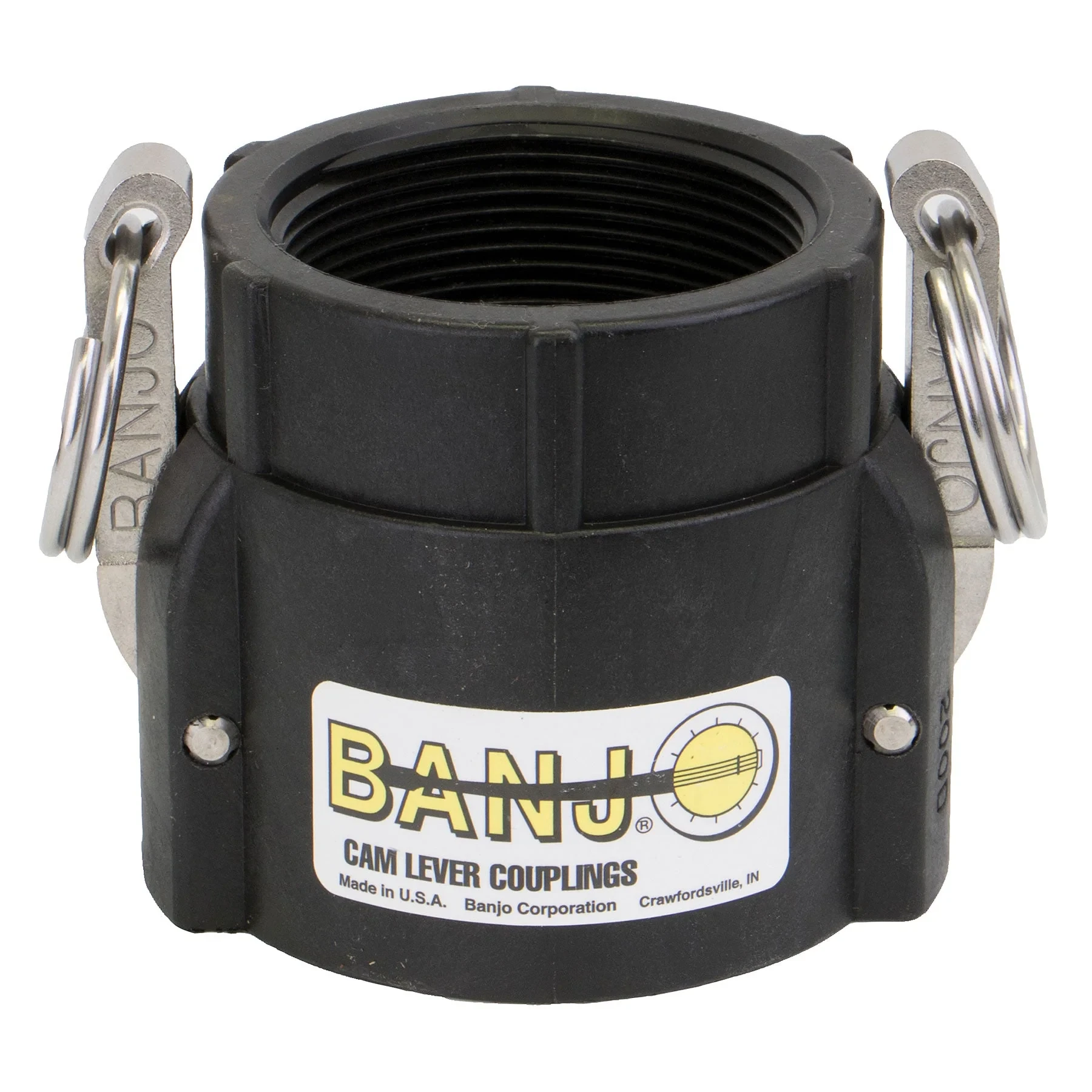 BANJO FITTINGS 200D Female Coupler, 2 Inch X 2 Inch Size | AA9KNW 1DPN8