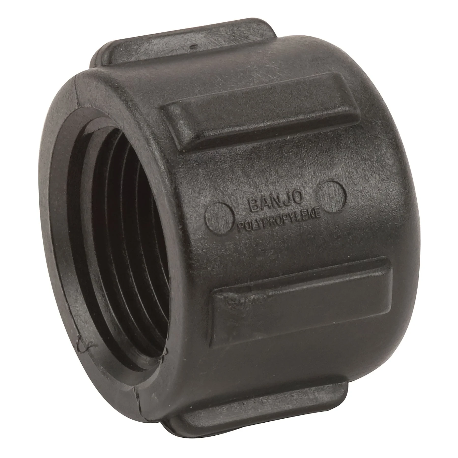 BANJO FITTINGS CAP100 Pipe Cap 1 Inch Fpt Polypropylene 150 Psi Black | AB2KDD 1MJW4