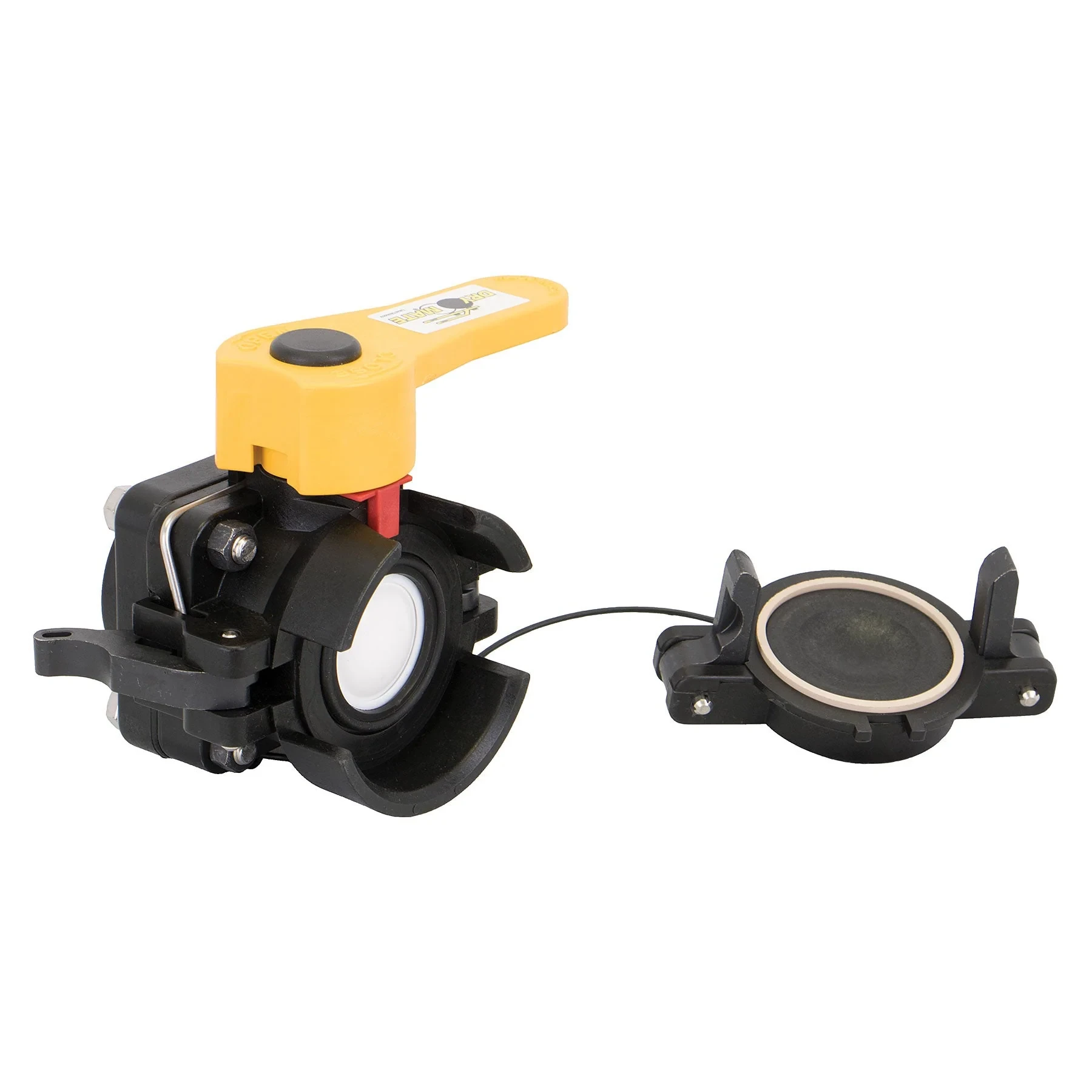 BANJO FITTINGS DMMT201A Dry Mate Male NPT, With Low Profile Handle, Size 2 Inch, Polypropylene | BW9VHX