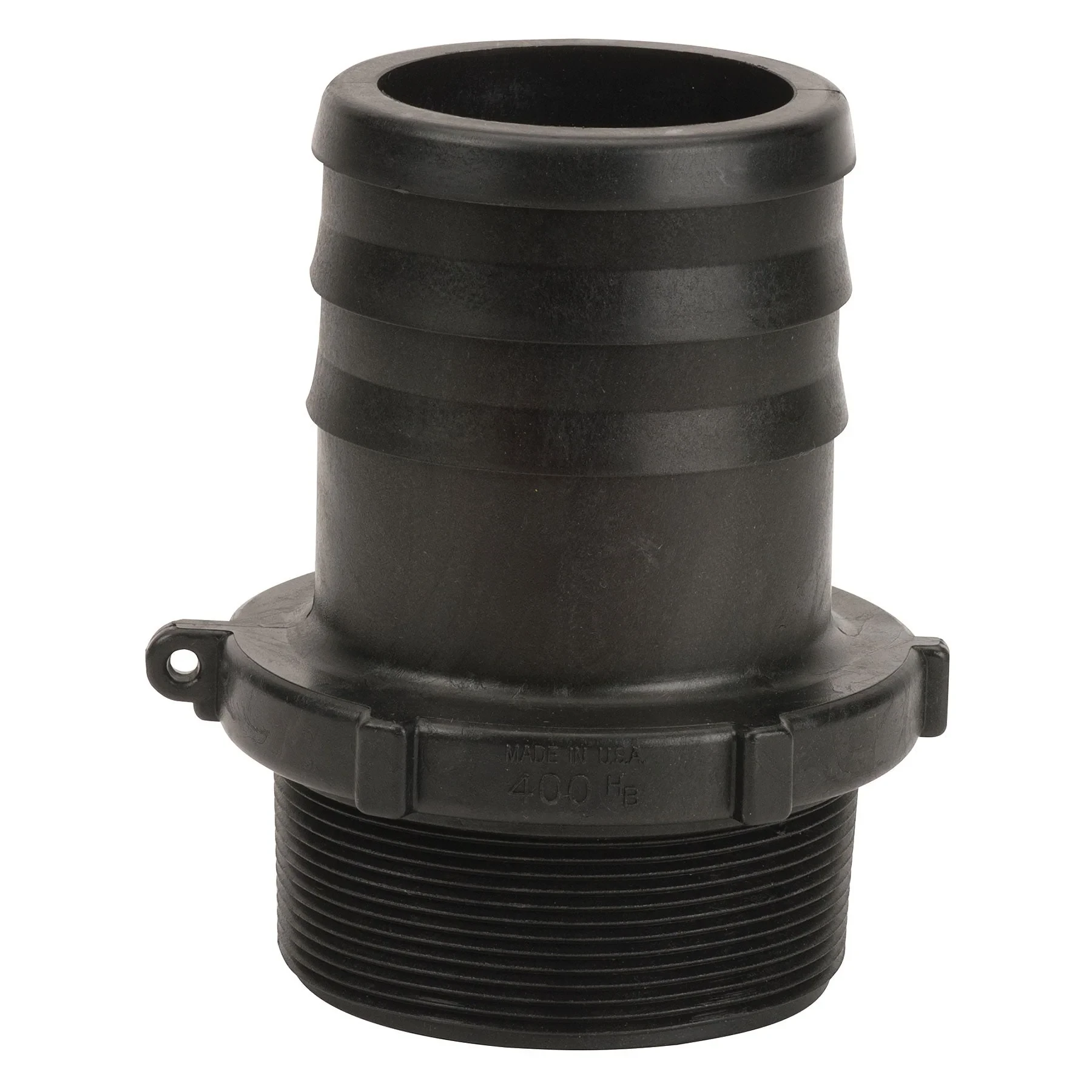 BANJO FITTINGS HB400 Hose Barb, Poly, Straight, 4 Inch MPT X 4 Inch Hb | AC8TYQ 3DTW8
