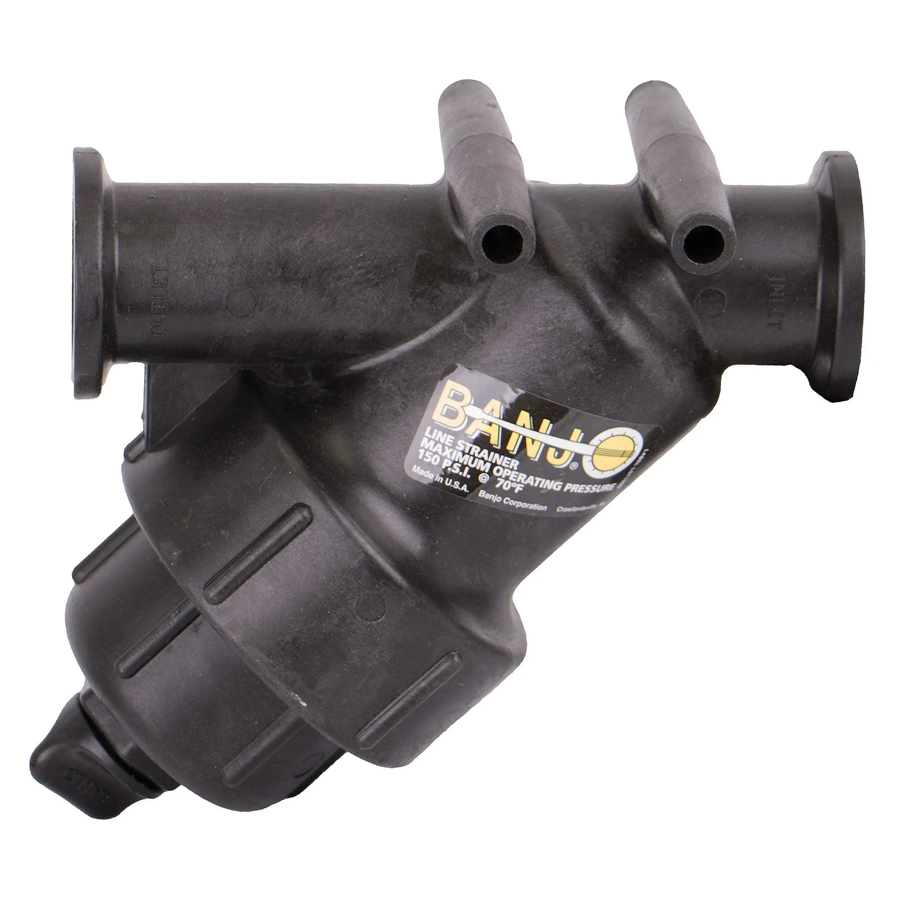 BANJO FITTINGS MLS100-80 Manifold Flanged Y-Line Strainer, Standard Port, 2 Inch, 80 Mesh, SS | BW9CVV