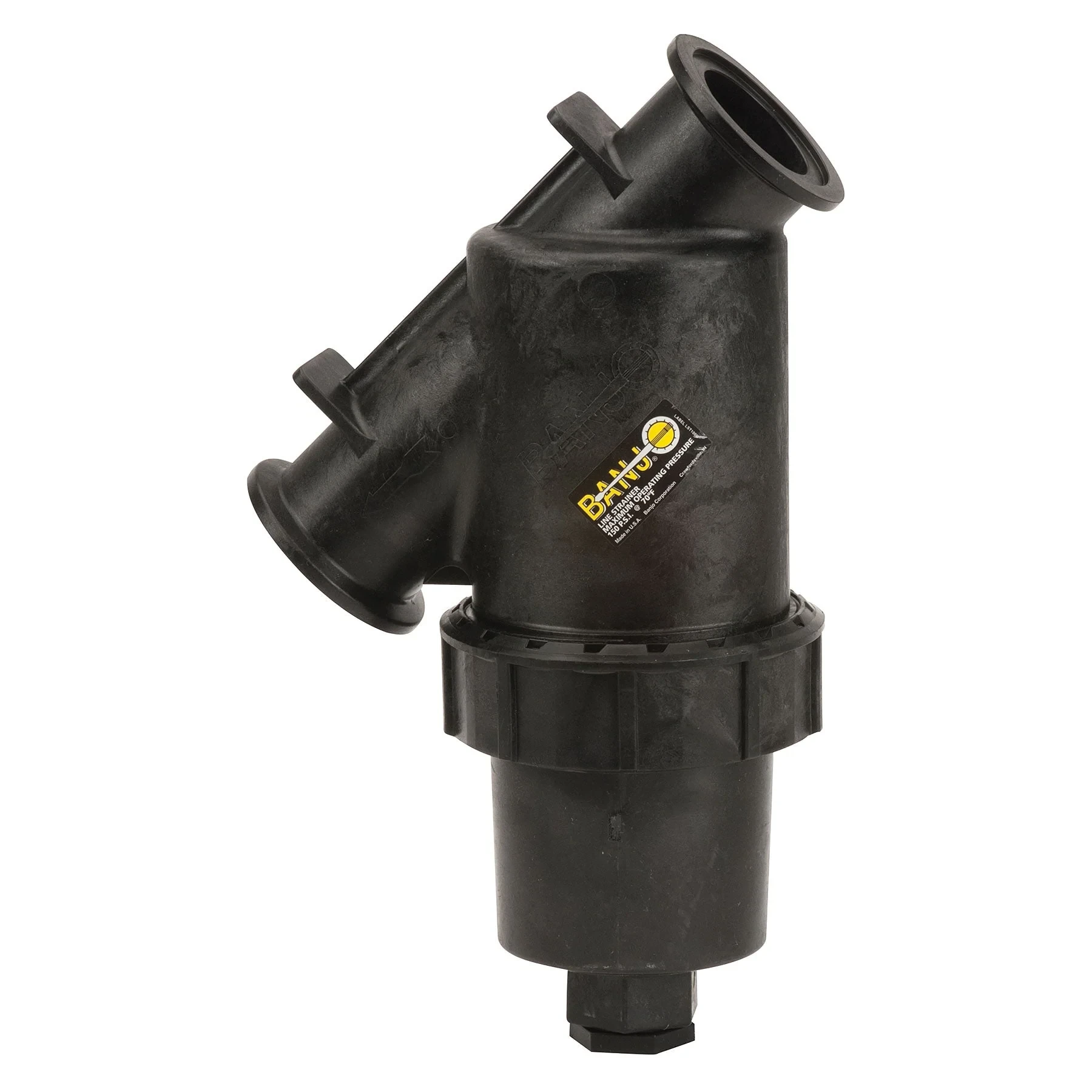 BANJO FITTINGS MLS222-10 Full Port Manifold Flanged Y Strainer With 316 SS 10 Mesh Screen, 2 Inch Size | BW9QMZ