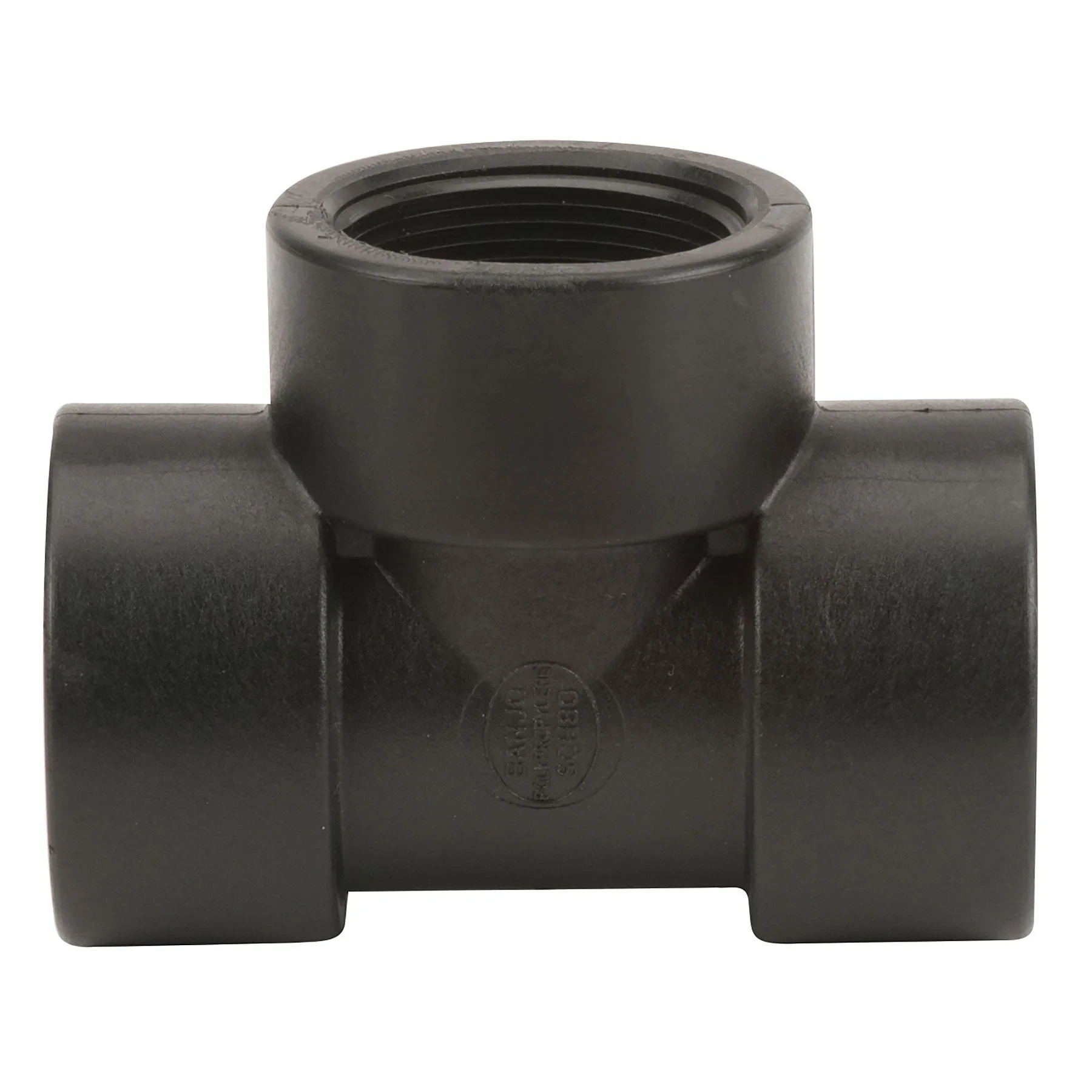BANJO FITTINGS TEE150 Tee 1 1/2 Inch Fpt Polypropylene 150 Psi Black | AB2KJD 1MKH3