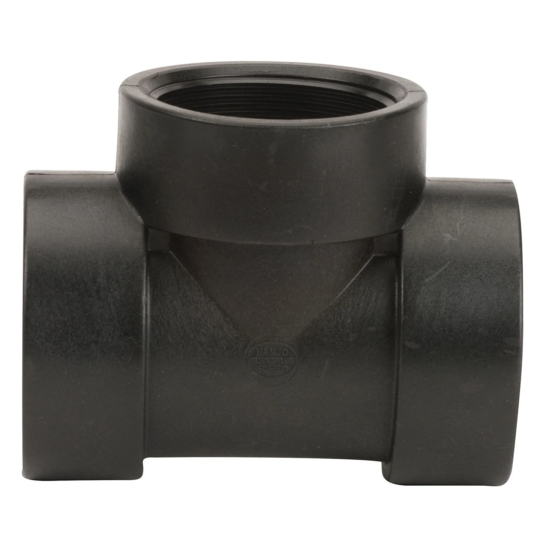 BANJO FITTINGS TEE300 Tee 3 Inch Fpt Polypropylene 150 Psi Black | AB2KJF 1MKH5