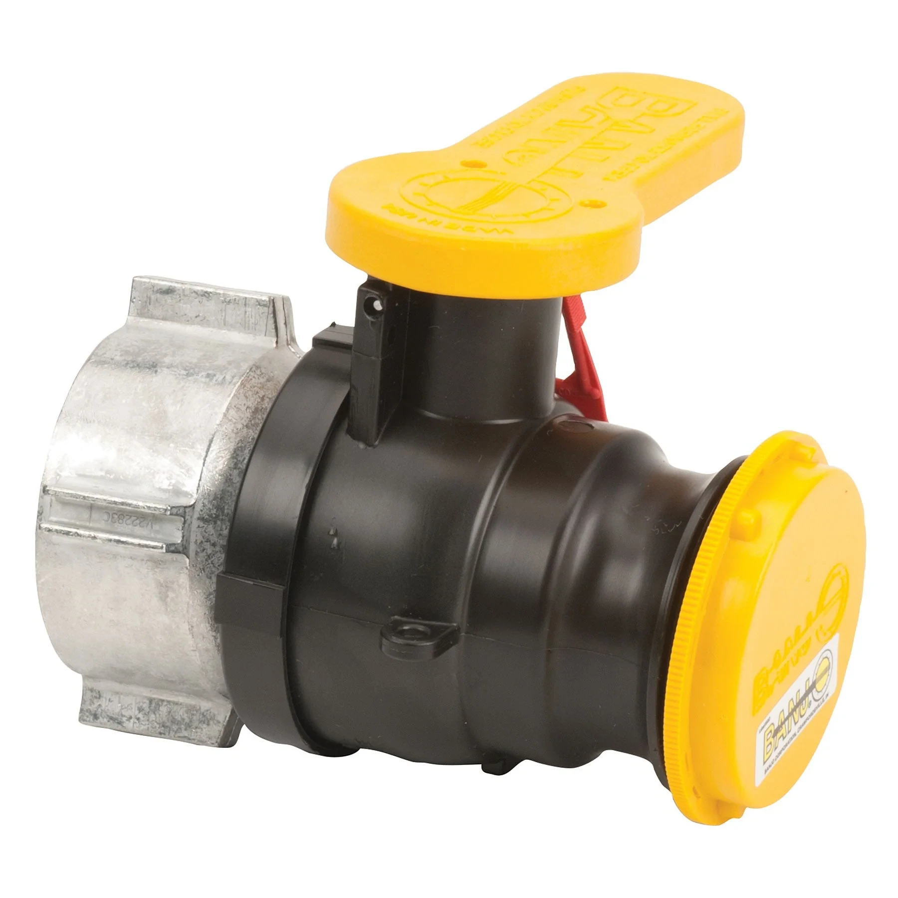 BANJO FITTINGS W230240 Poly Spinweld Valve With Qdc Outlet And Cap And Foil Seal, 2 Inch Size | BW9JAH