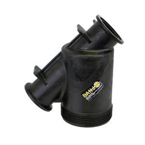 BANJO FITTINGS MLS222B Full Port Maniold Y Strainer Body With Ribs, 2 Inch Size | BW9DLK