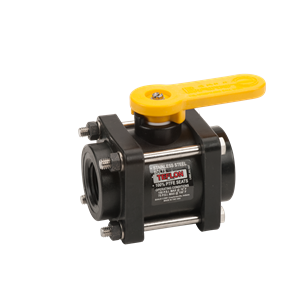 BANJO FITTINGS V100FPT Ball Valve, Full Port, 1 Inch FPT, Polypropylene | BW9PKL