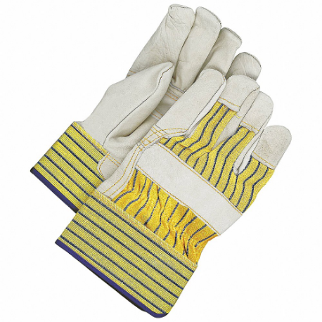 BDG 40-1-1511W-K Leather Gloves, Cowhide Palm, Elastic, PR | CT2REG 783UU5