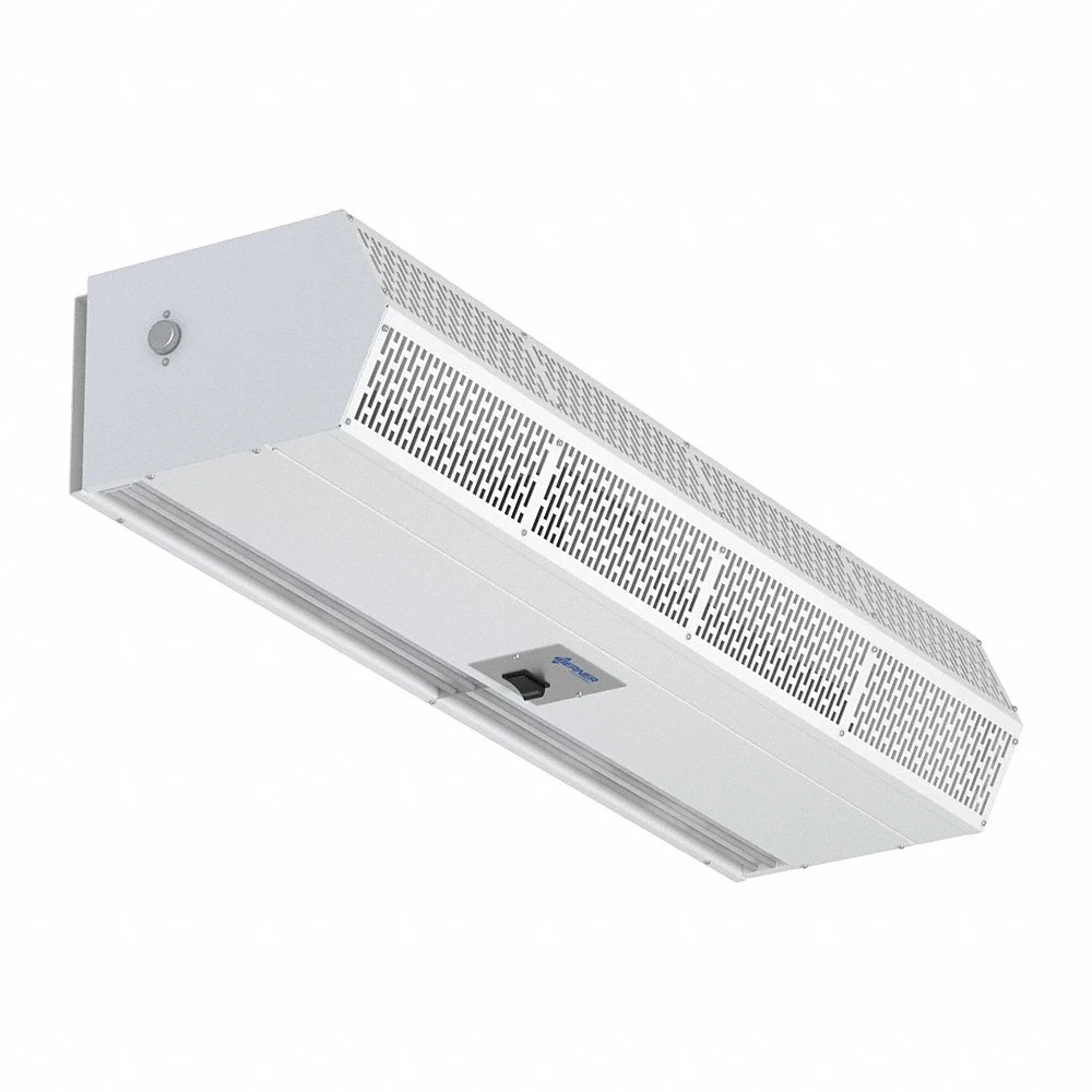 Air Curtain, Low Profile, For 4 ft Opening, 1190 cfm, 115V AC, 1 Ph, White, Steel