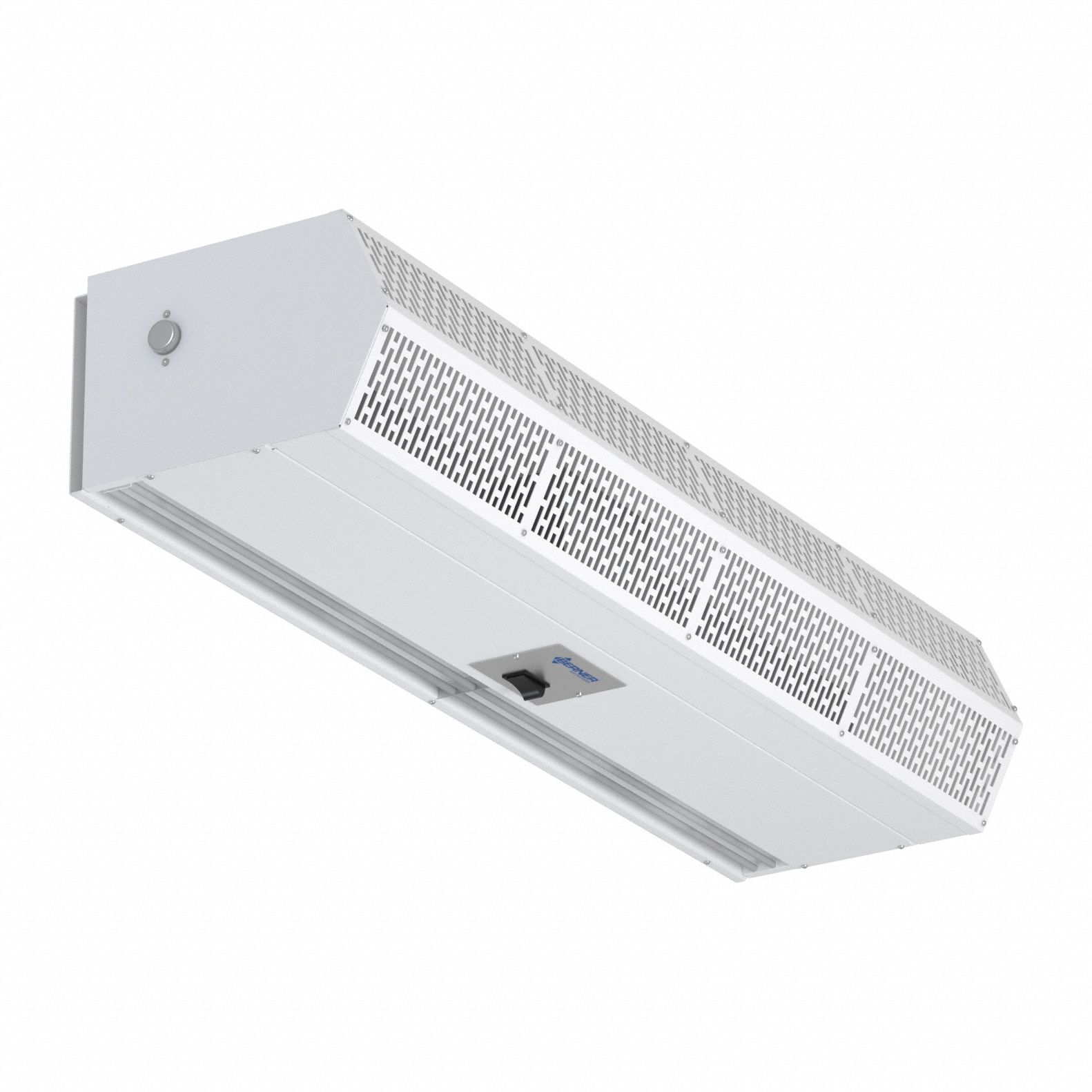 Air Curtain, Low Profile, For 5 ft Opening, 1,449 cfm, 115V AC, 1 Ph, White, Steel