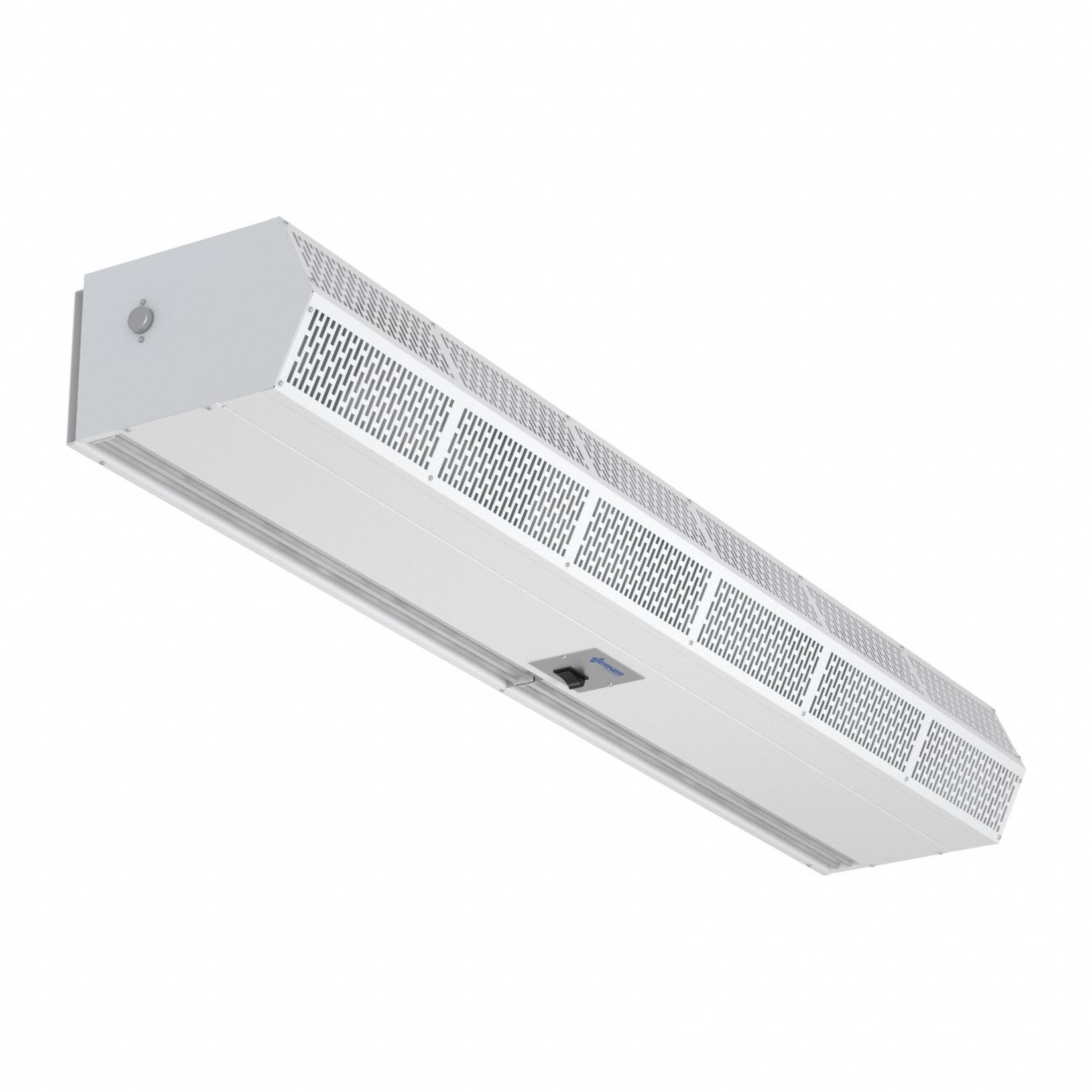 Air Curtain, Low Profile, For 6 ft Opening, 1,777 cfm, 115V AC, 1 Ph, White, Steel
