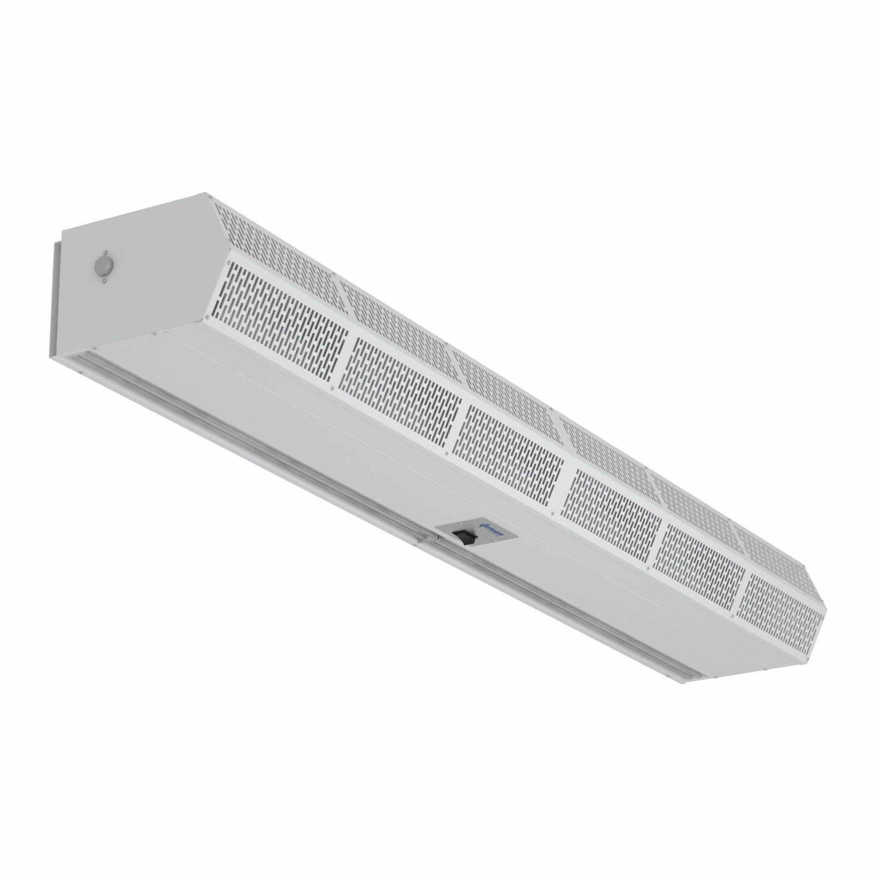 Air Curtain, Low Profile, For 7 ft Opening, 2,079 cfm, 115V AC, 1 Ph, White, Steel