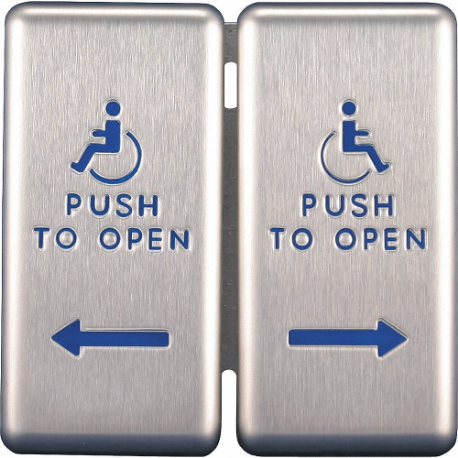 BEST CL2388 VESTIBULE PLATE TEXT LOGO ARROWS