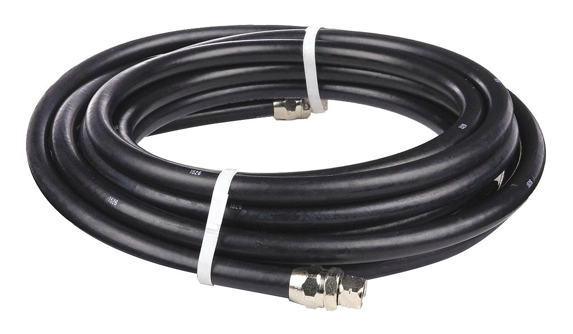 Hose Assembly, 3/8 Inch Inside Dia, 25 ft Lg, Nylon, Black, 750 PSI
