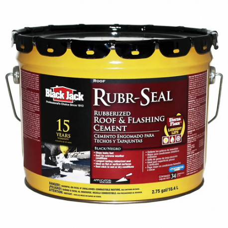 Rubr-Seal - Ciment pour solin de toit caoutchouté en tube, revêtements de toit en asphalte, asphalte, noir