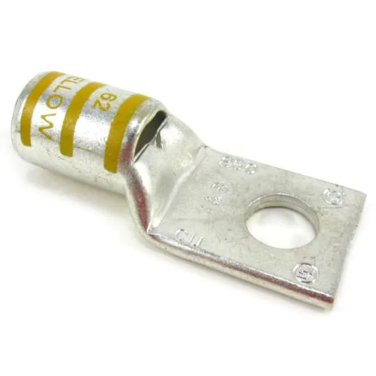 Compression Lug, Standard Barrel Type, 4/0 AWG Conductor Size, Color-Keyed