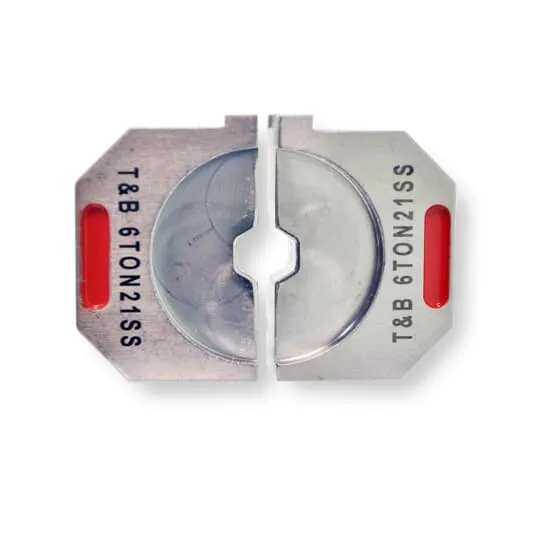 Hex-Flex Installing Die, Red, 37/24 Cable Size, Aluminum/Copper/Flex Cable Type