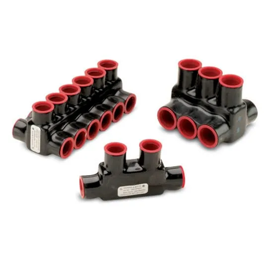 Multi-Port Connector, 4 AWG To 500 Kcmil Conductor, 2-Port Double Insulated