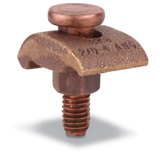 E-Z-Ground Tower Grounding Clamp, 4 To 2/0 AWG Conductor Size, 25PK