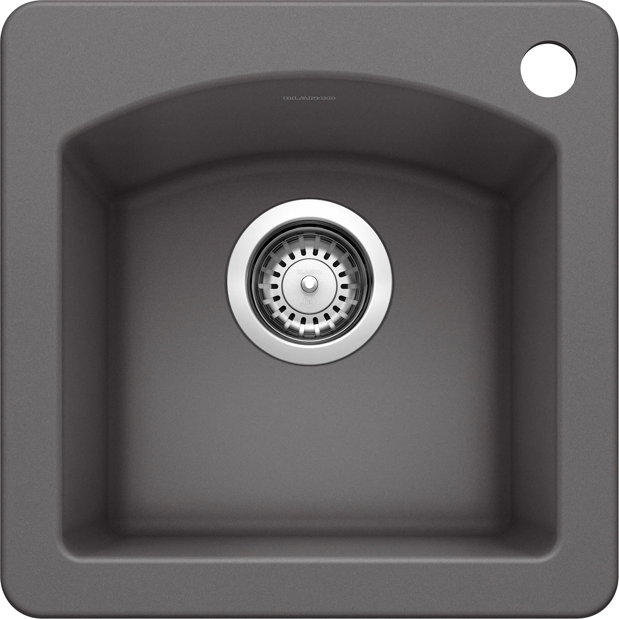 Diamond Silgranit Dual Mount Bar Sink, Cinder