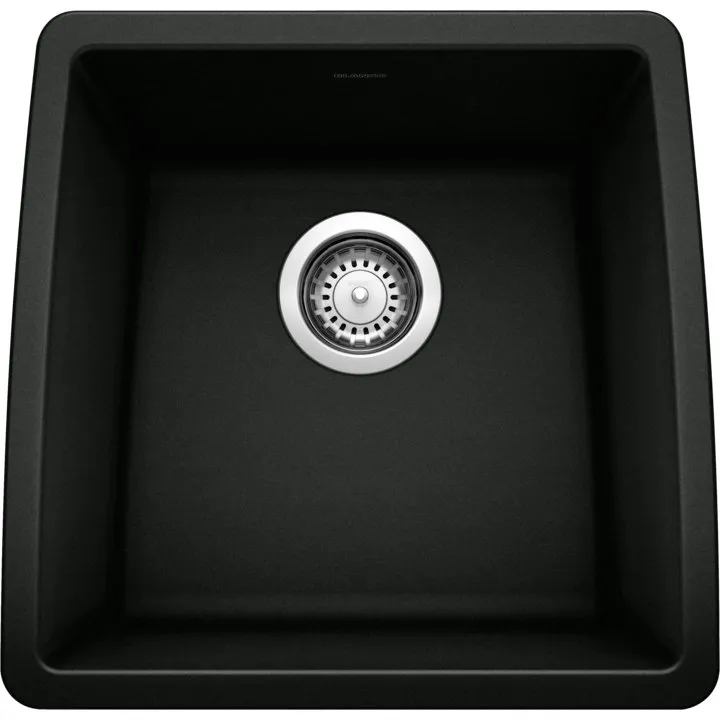 Performa Silgranit Undermount Bar Sink, Coal Black