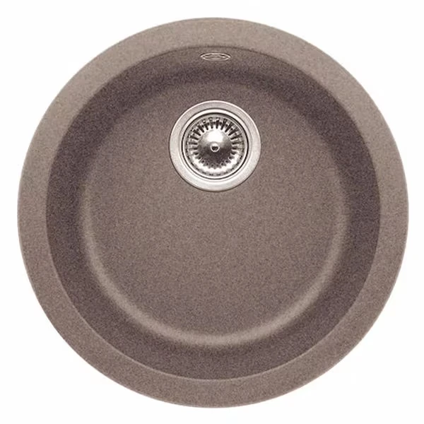 Rondo Silgranit Dual Mount Round Bar Sink, Anthracite