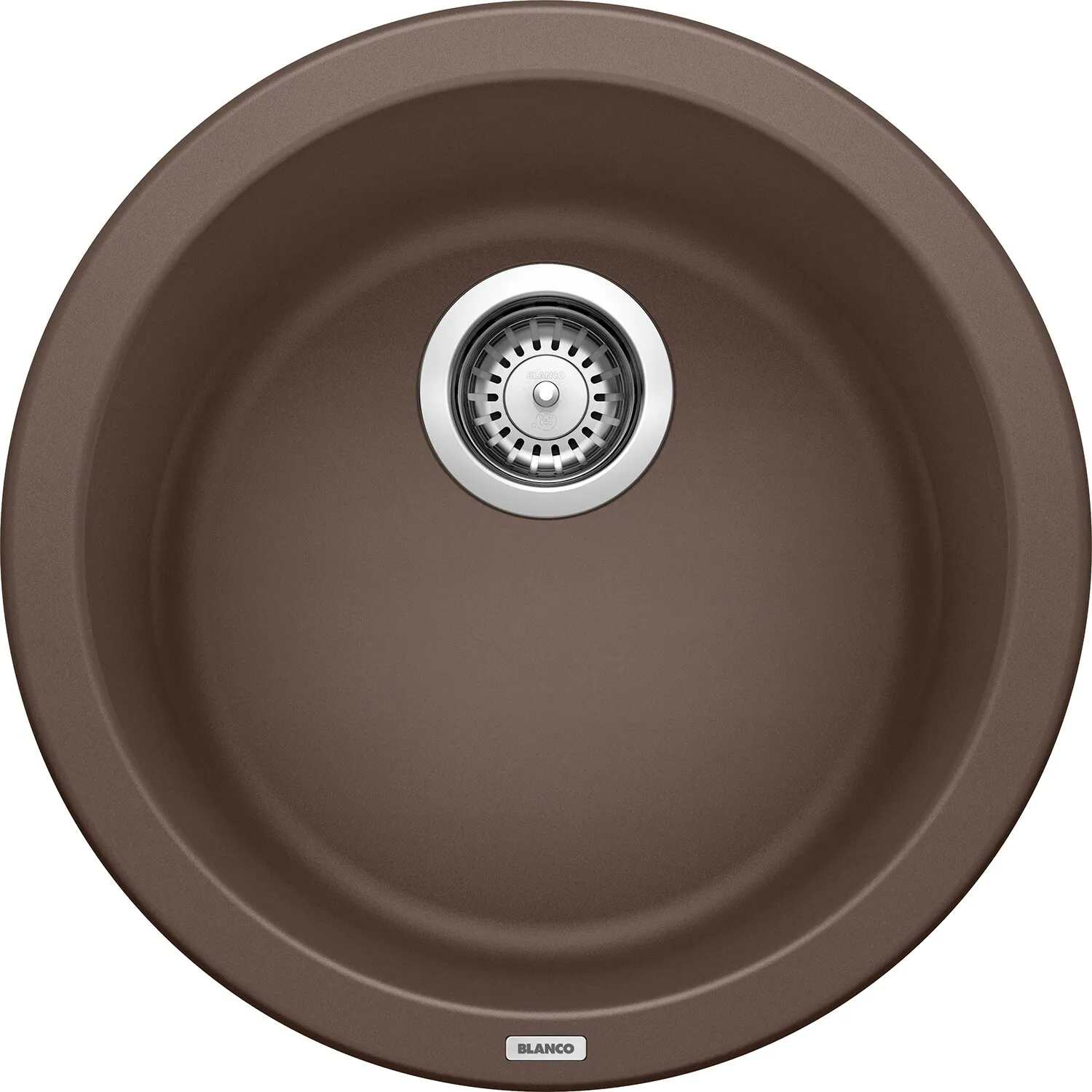 Rondo Silgranit Dual Mount Round Bar Sink, Cafe