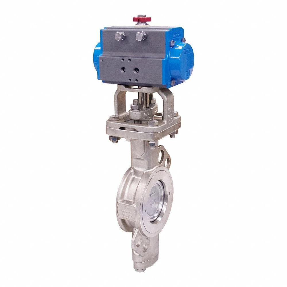 Pneumatically Actuated Butterfly Valve
