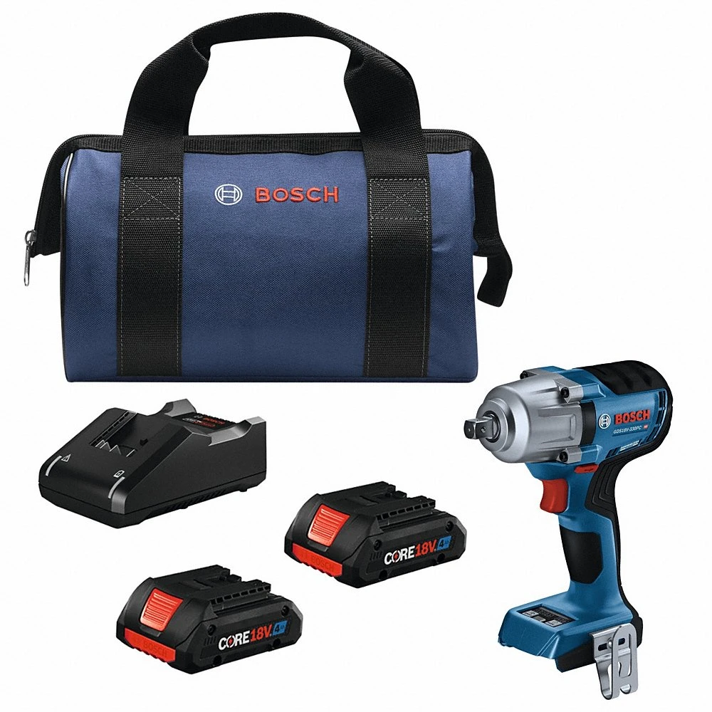 Impact Wrench, 1/2 Inch Drive Size, 330 ft-lb Fastening Torque, 590 ft-lb Breakaway Torque